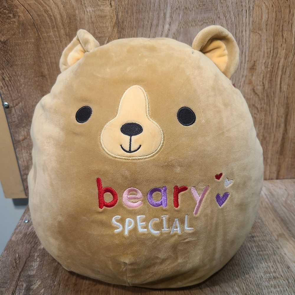 Beary Special Squishmallow Bear Soft Squishy Plush Collectible.